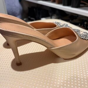 Chic Satin Embellished Heels